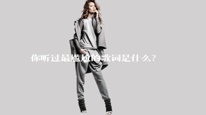 你听过最尴尬的歌词是什么？